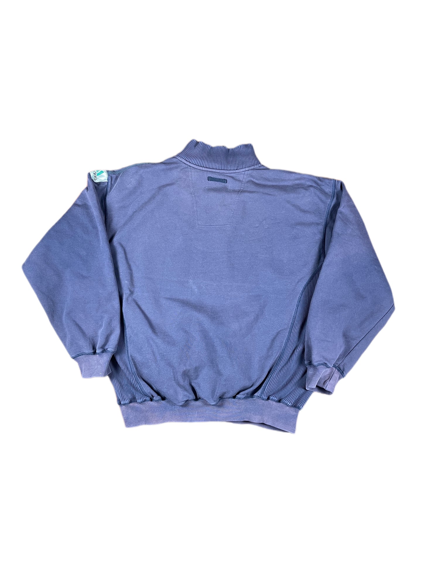 Vintage Adidas Equipment Zip Sweatshirt Navy - XL