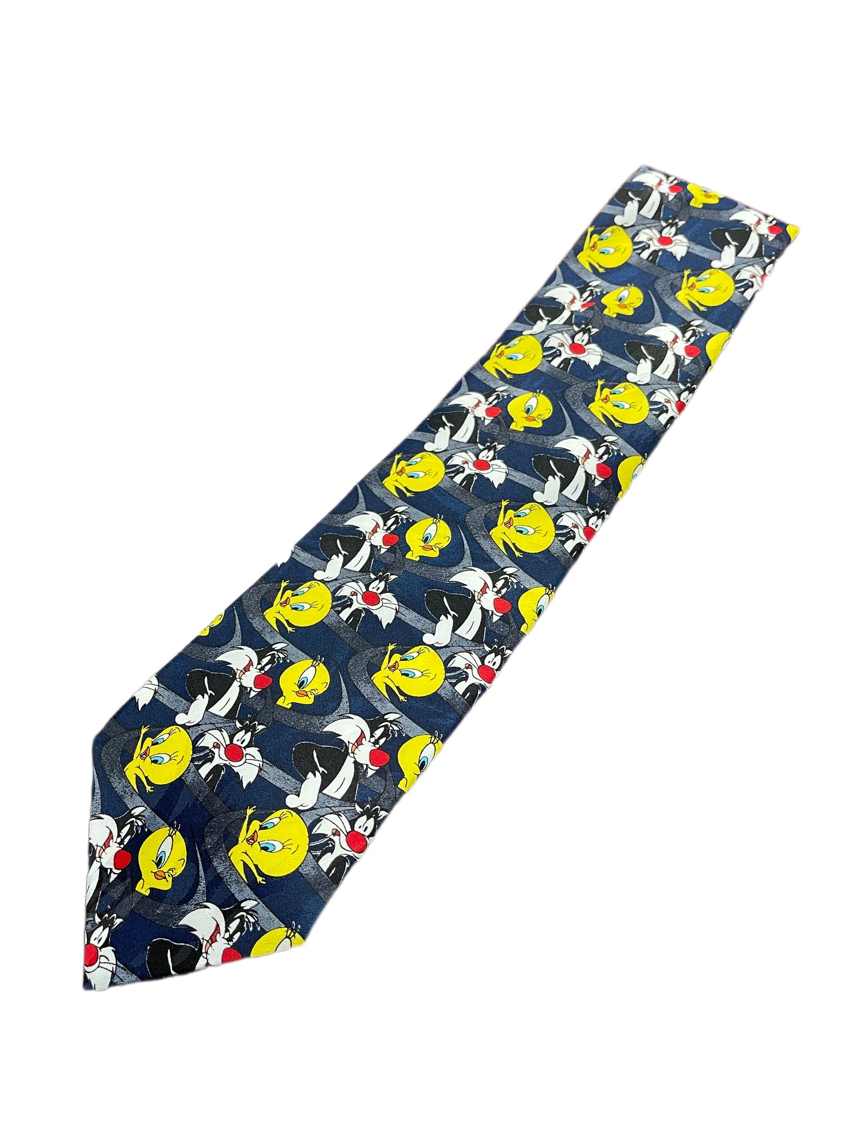 Vintage Tweety Silvester 1999 Looney Tunes Tie Multicolor