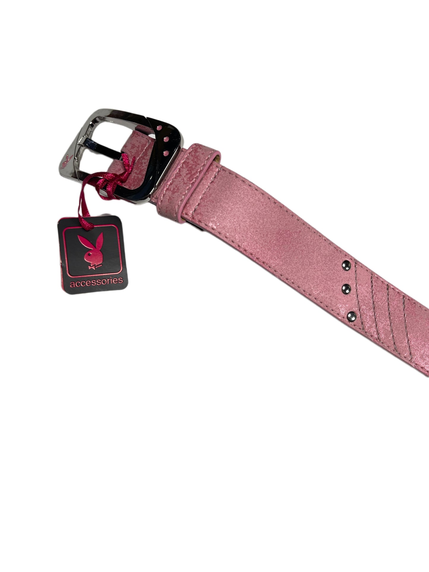Y2k Playboy Belt Pink Rose 2004