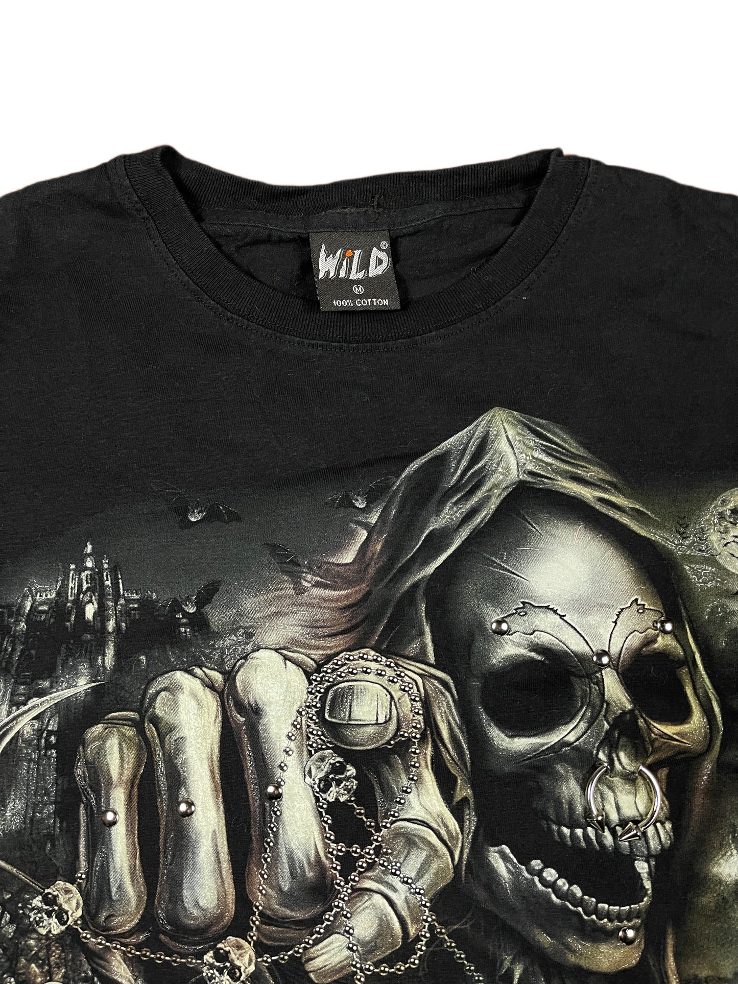 Y2k Wild Death Reaper T-Shirt Black - M