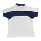 Y2k 2000s Nike Challenge Court Short Sleeve Top Tennis Sport White Navy M