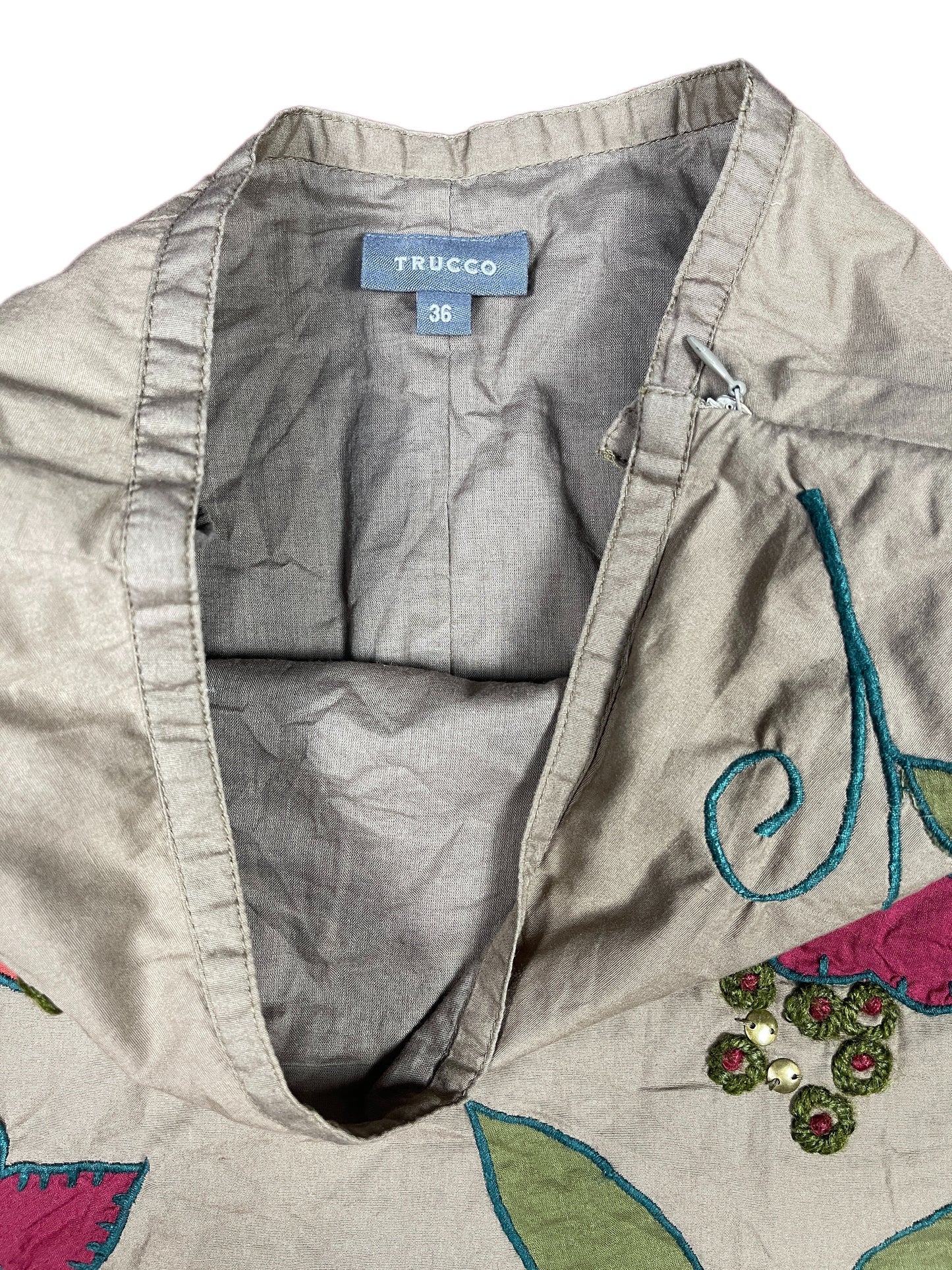 Y2k Trucco Skirt Khaki - S