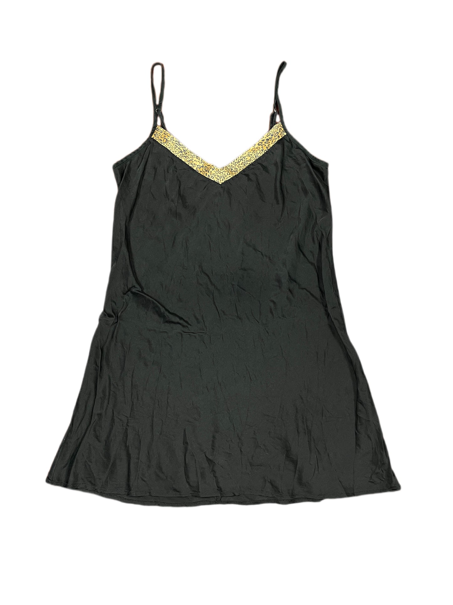 Vintage Sleeveless Silk Dress Black - M/L