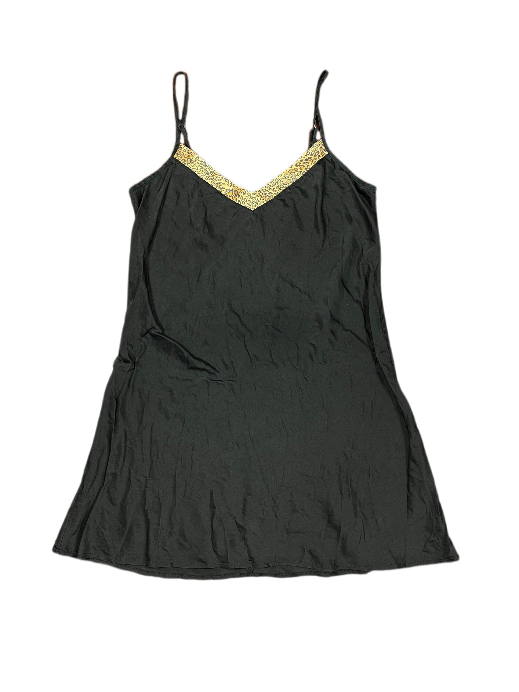 Vintage Sleeveless Silk Dress Black - M/L