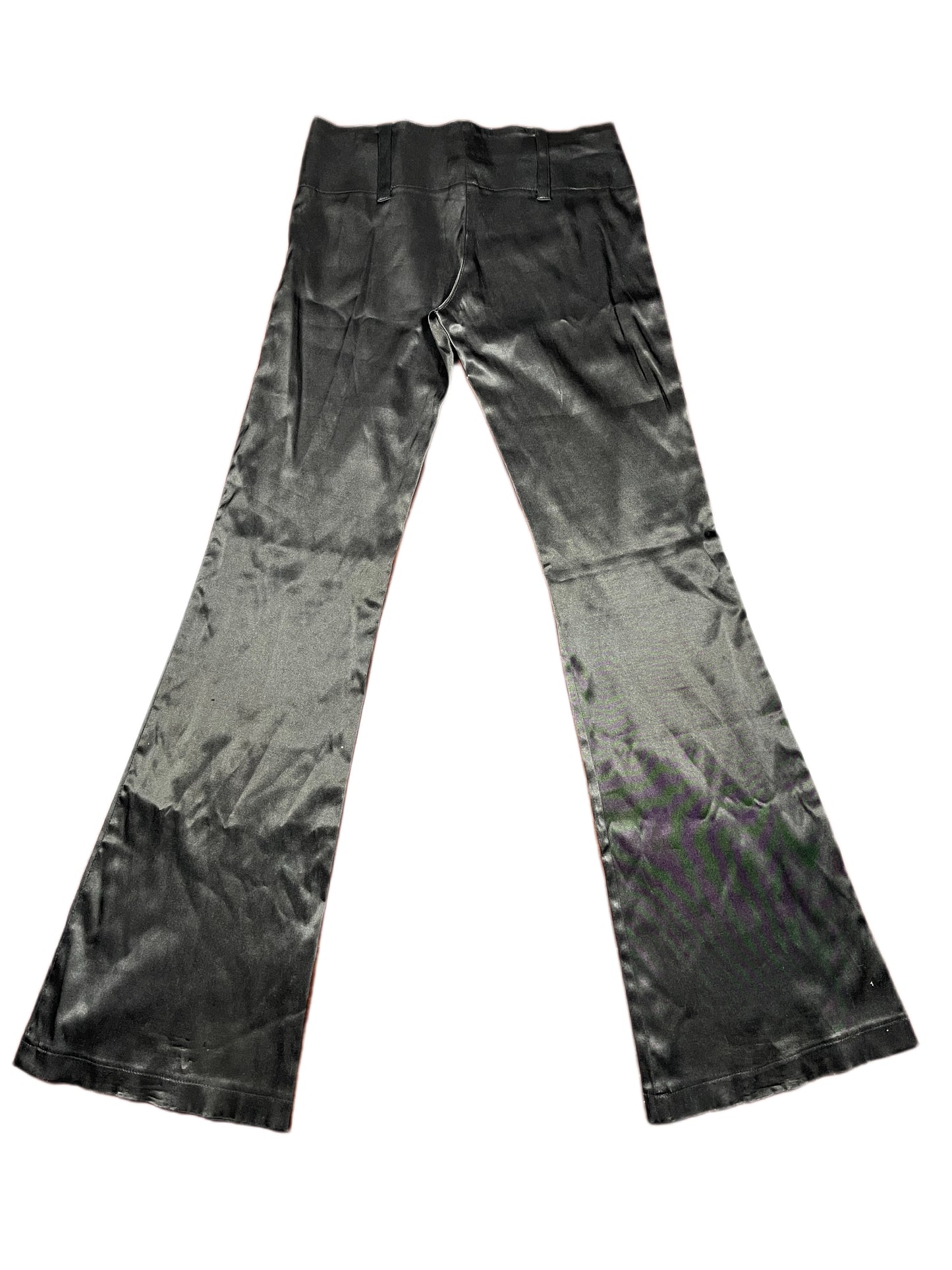 Y2k Scusa Low Waist Flared Pants Black - XL