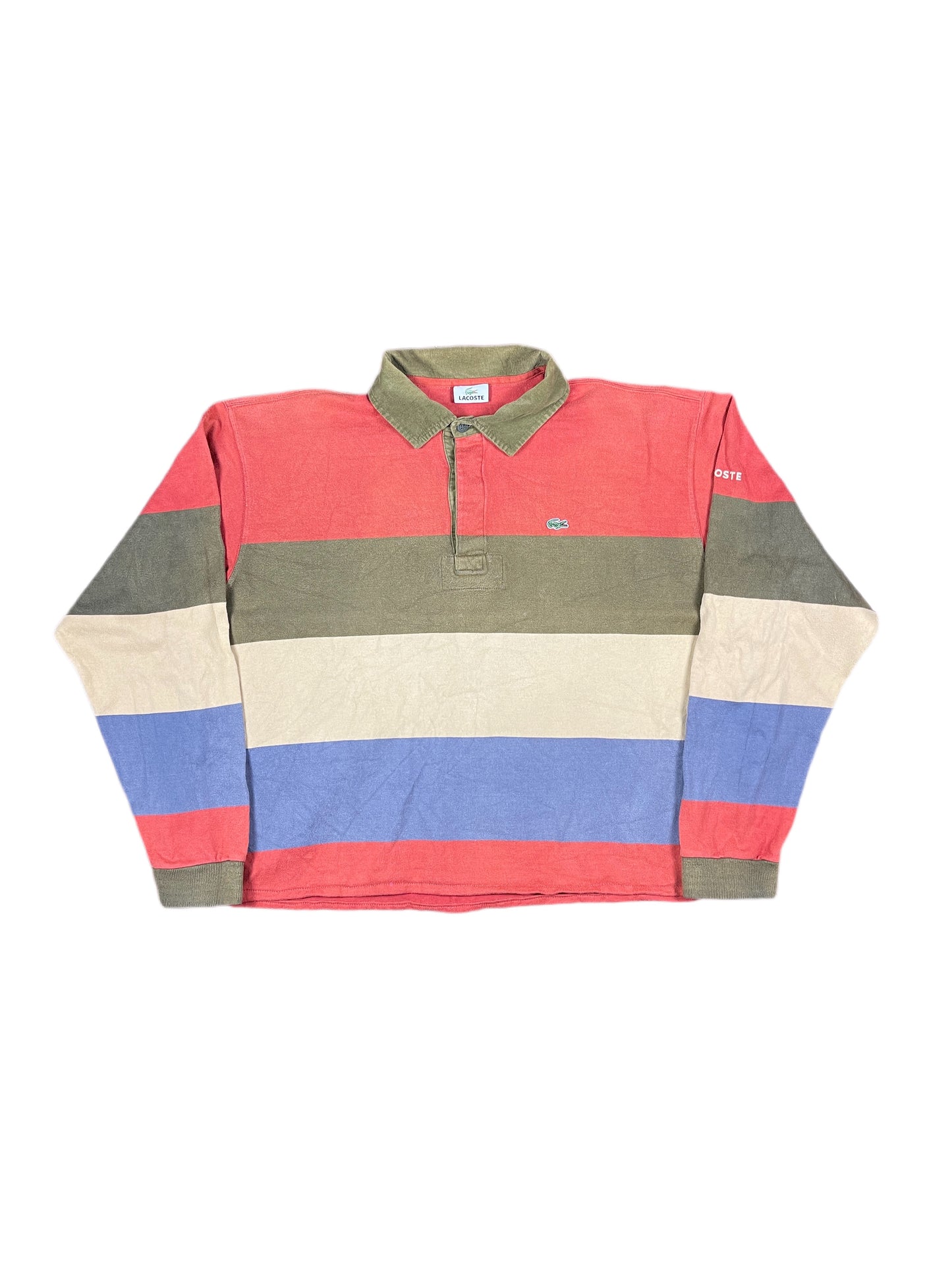 Lacoste Boxy Polo Sweatshirt Earth Colors - XL
