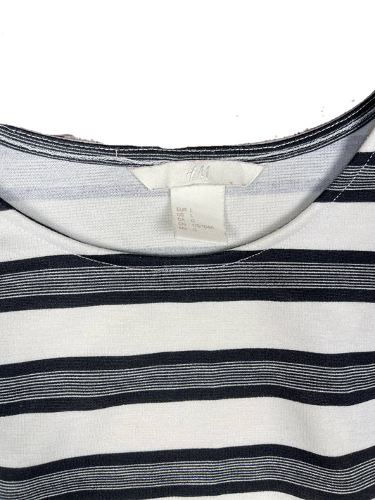 H&M Sleeveless Dress White Black - L