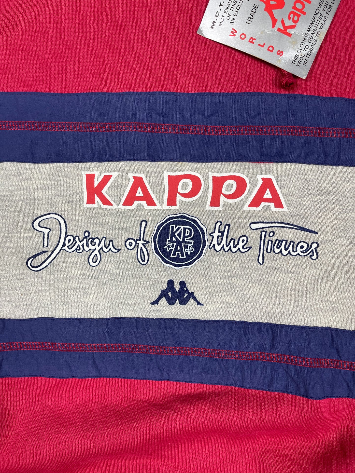 Vintage Kappa 90s Hoodie Red - S