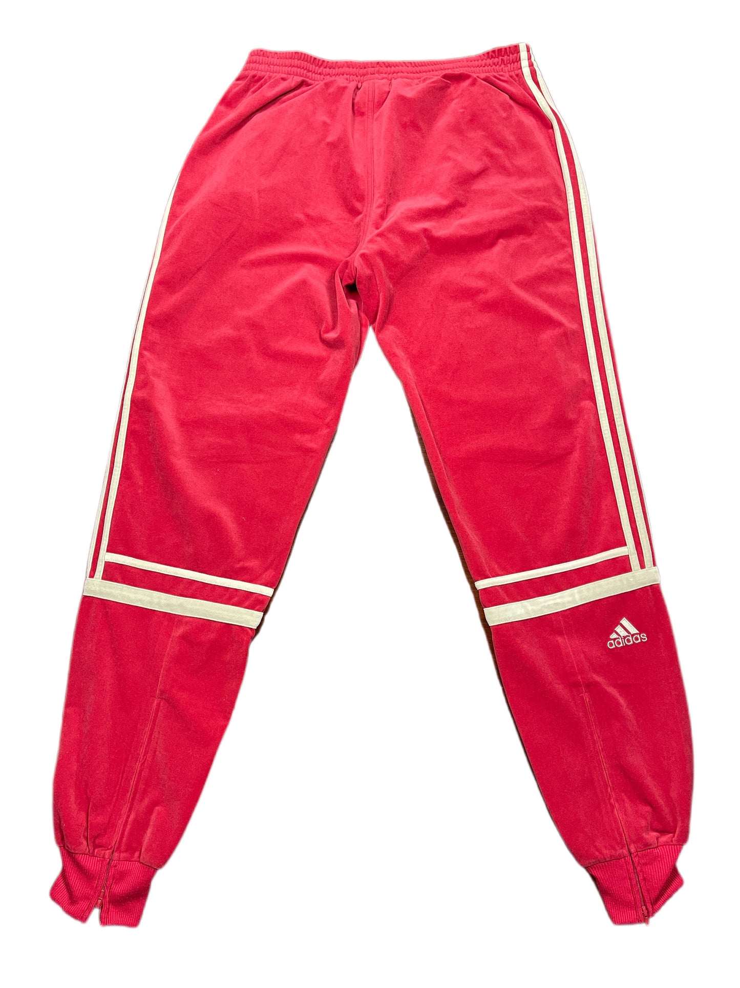 Vintage Adidas 2003 Velvet Sport Pants Red - XXL
