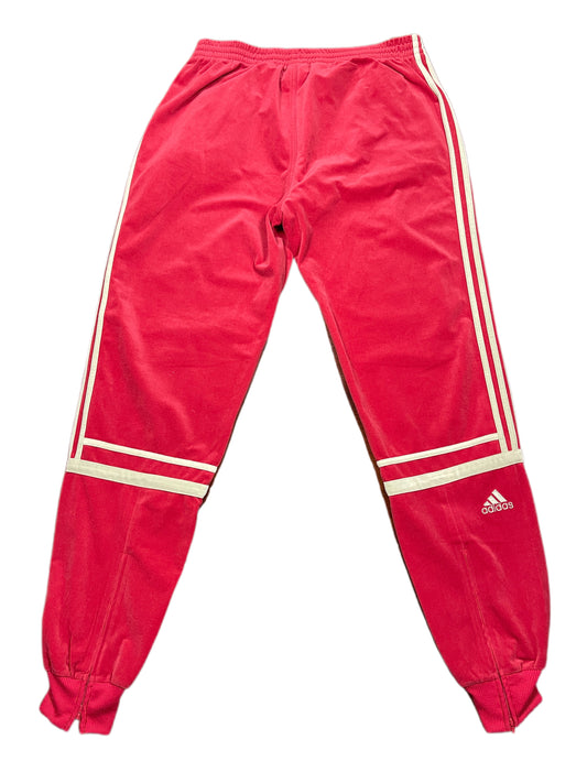 Vintage Adidas 2003 Velvet Sport Pants Red - XXL