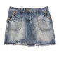Y2k Jennyfer Low Waist Denim Skirt Blue - L