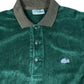Vintage Lacoste 1990s Velur Polo Sweatshirt Green M