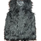 Boohoo Faux Fur Vest Black - M