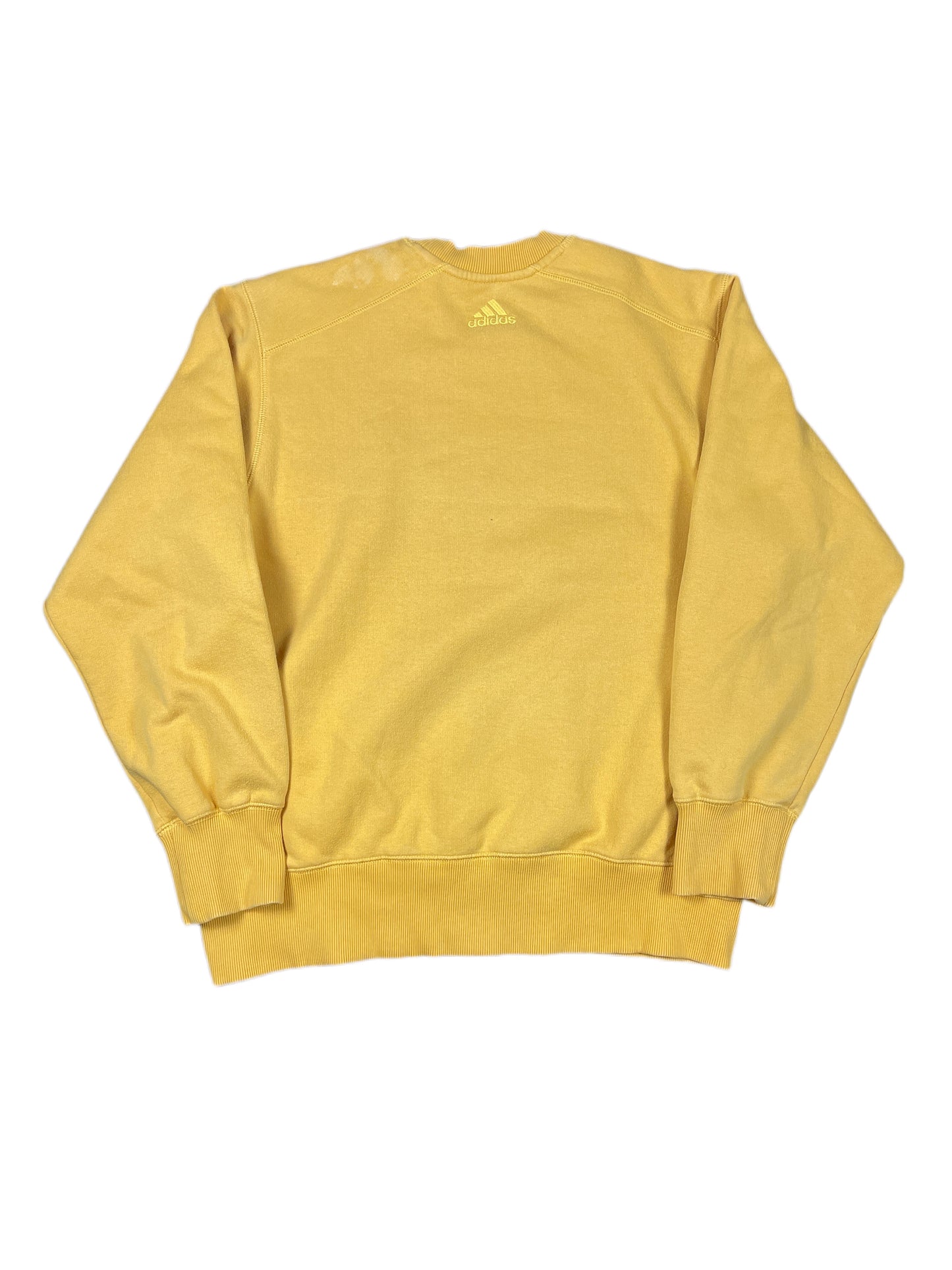 Vintage 2002 Adidas Sweatshirt Yellow Mustard S
