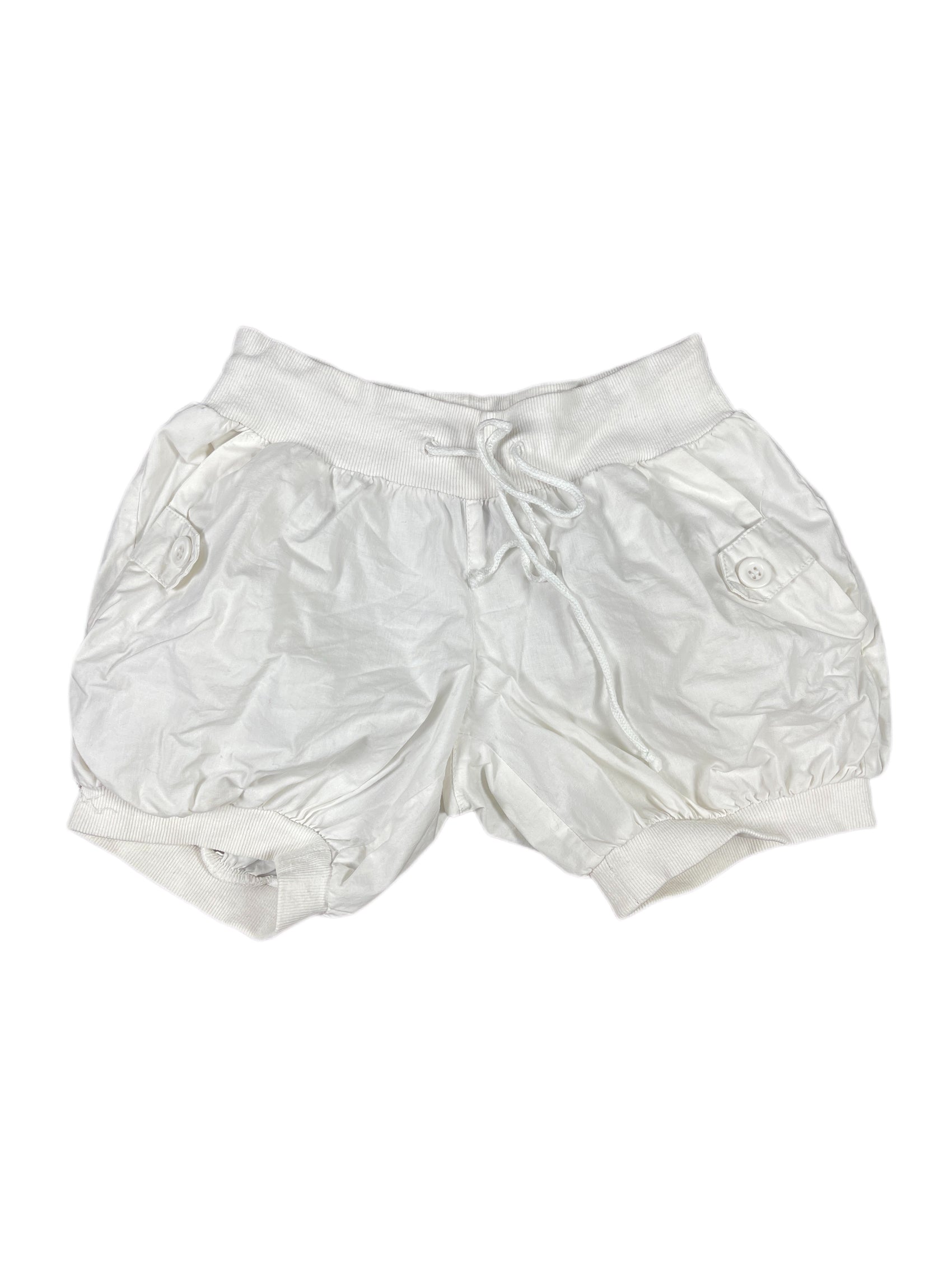 Y2k Jennyfer Low Waist Shorts White - XS