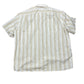 Vintage Febel Short Sleeve Shirt Striped Beige White - XXL