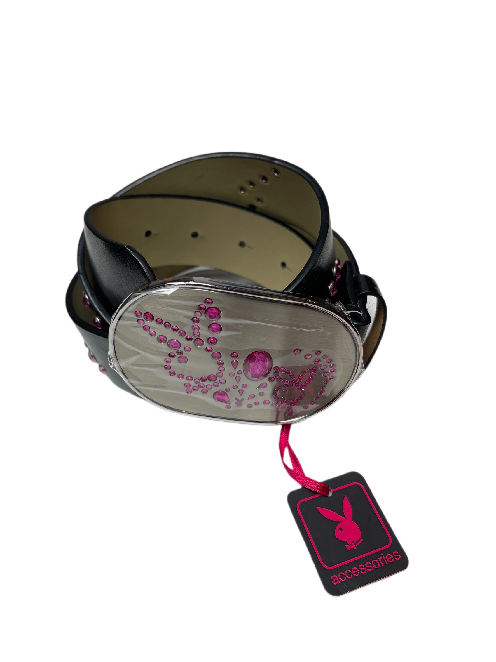 Y2k Playboy Belt Black 2004