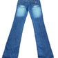 Y2k XFN Flared Denim Pants Blue - S