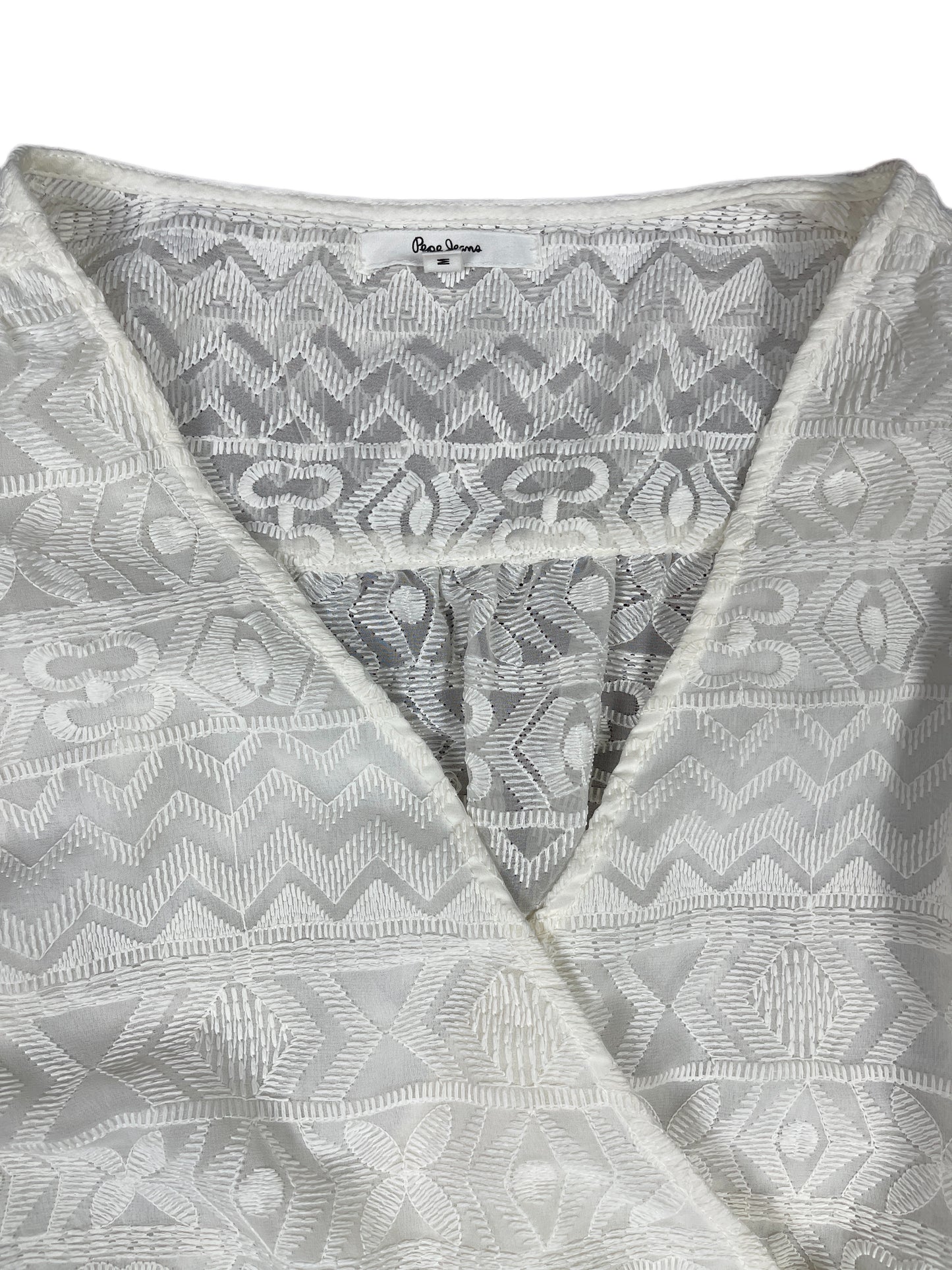 Pepe Jeans Sleeveless Jumpsuit White - M