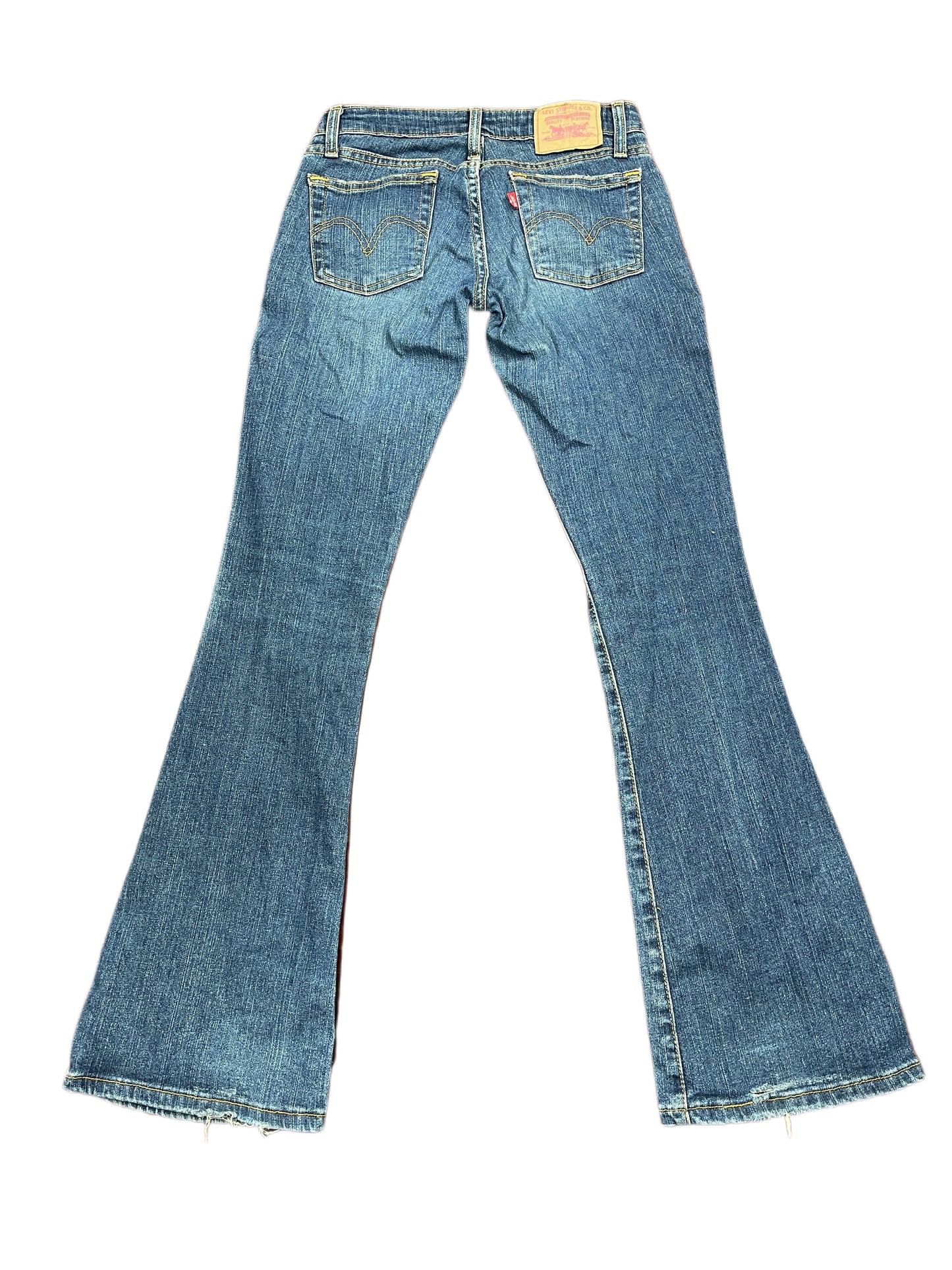Y2k Levi's Low Waist Boot Cut Denim Pants Blue S