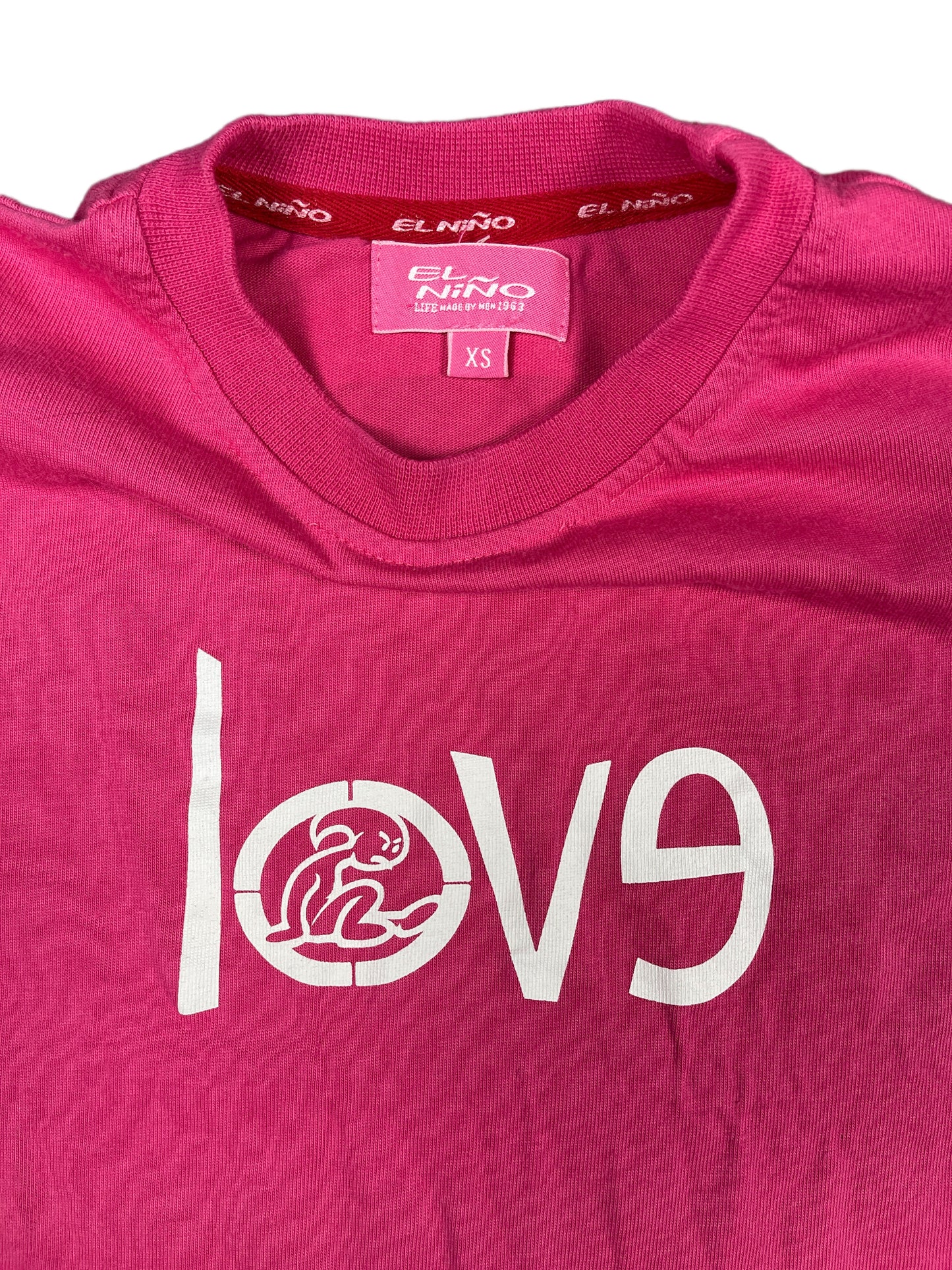 Y2k El Nino Short Sleeve Top Pink - XS