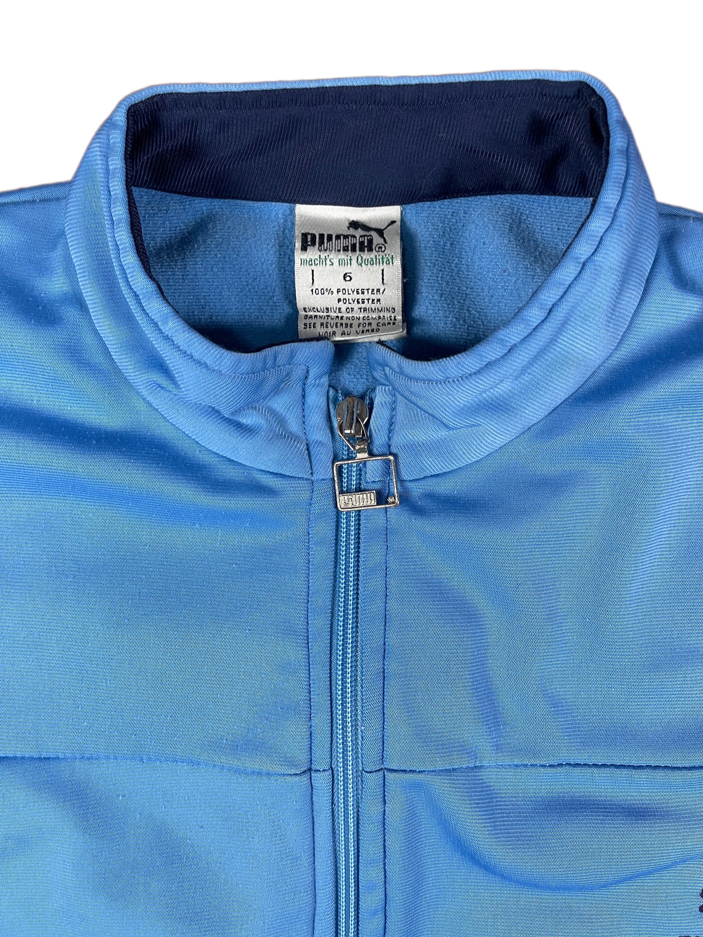 Vintage Puma Track Jacket Baby Blue - L