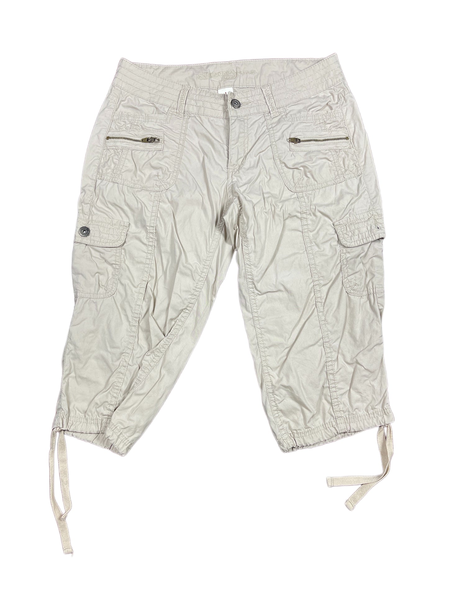 Y2k Arizona Ean Low Waist Capri Pants Beige - L