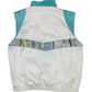 Vintage Madison Sport Vest White Turquoise - M