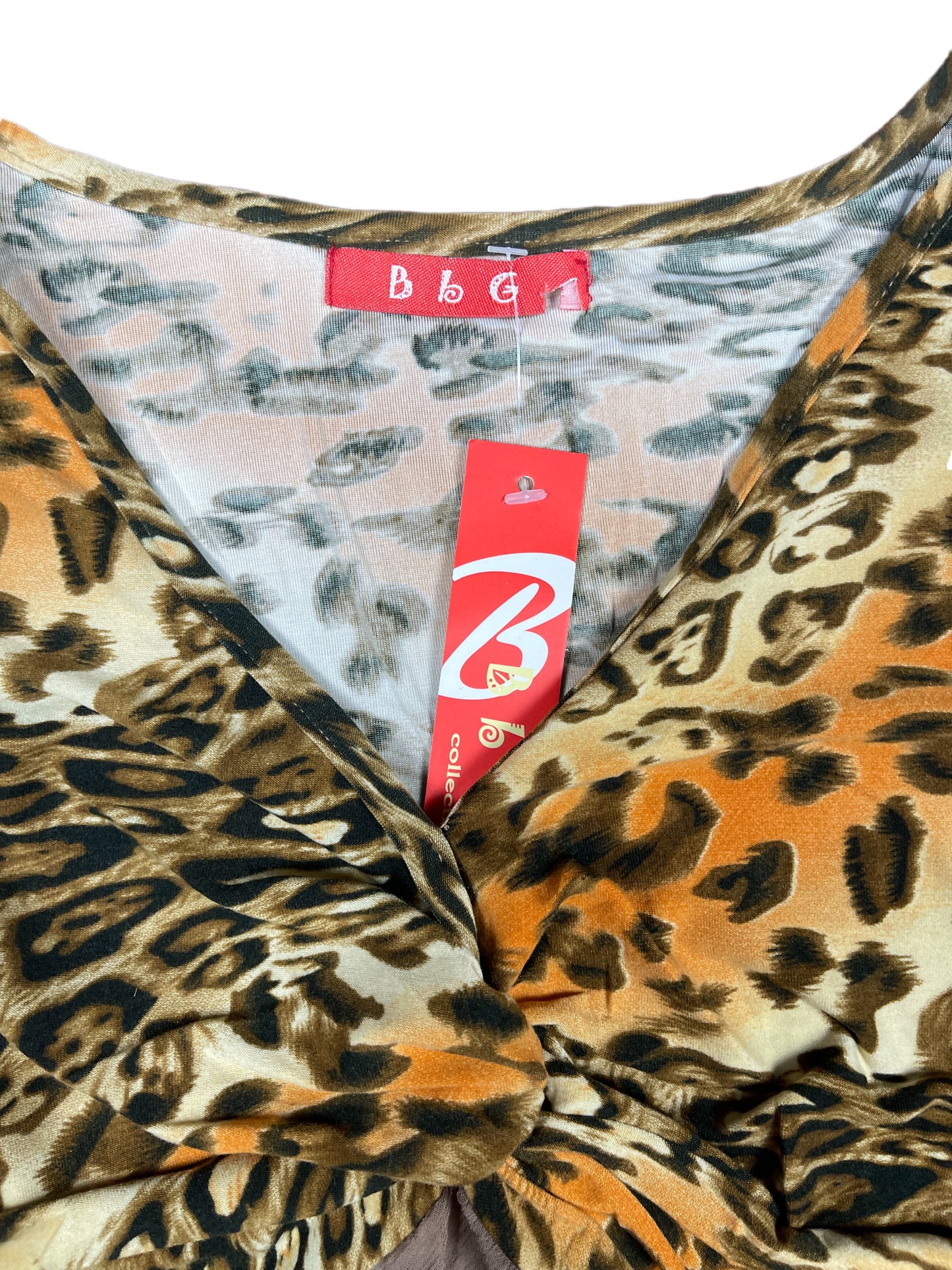 Y2k BbG Short Sleeve Top Brown - M