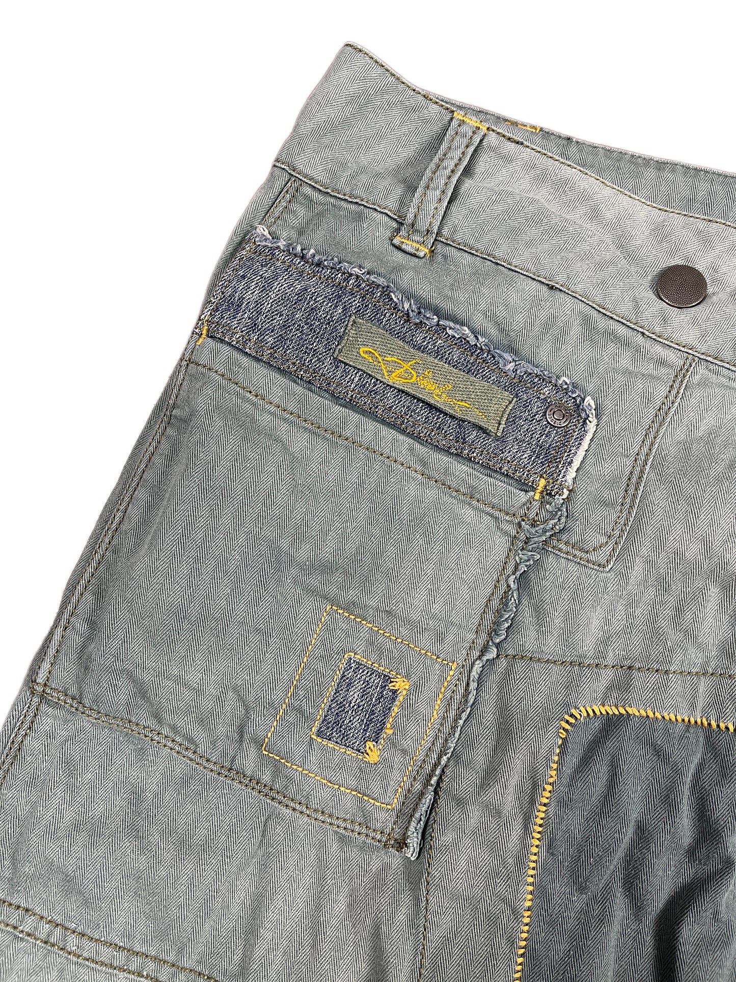 Y2k Diesel 2000s Denim Skirt Turquoise - S/M