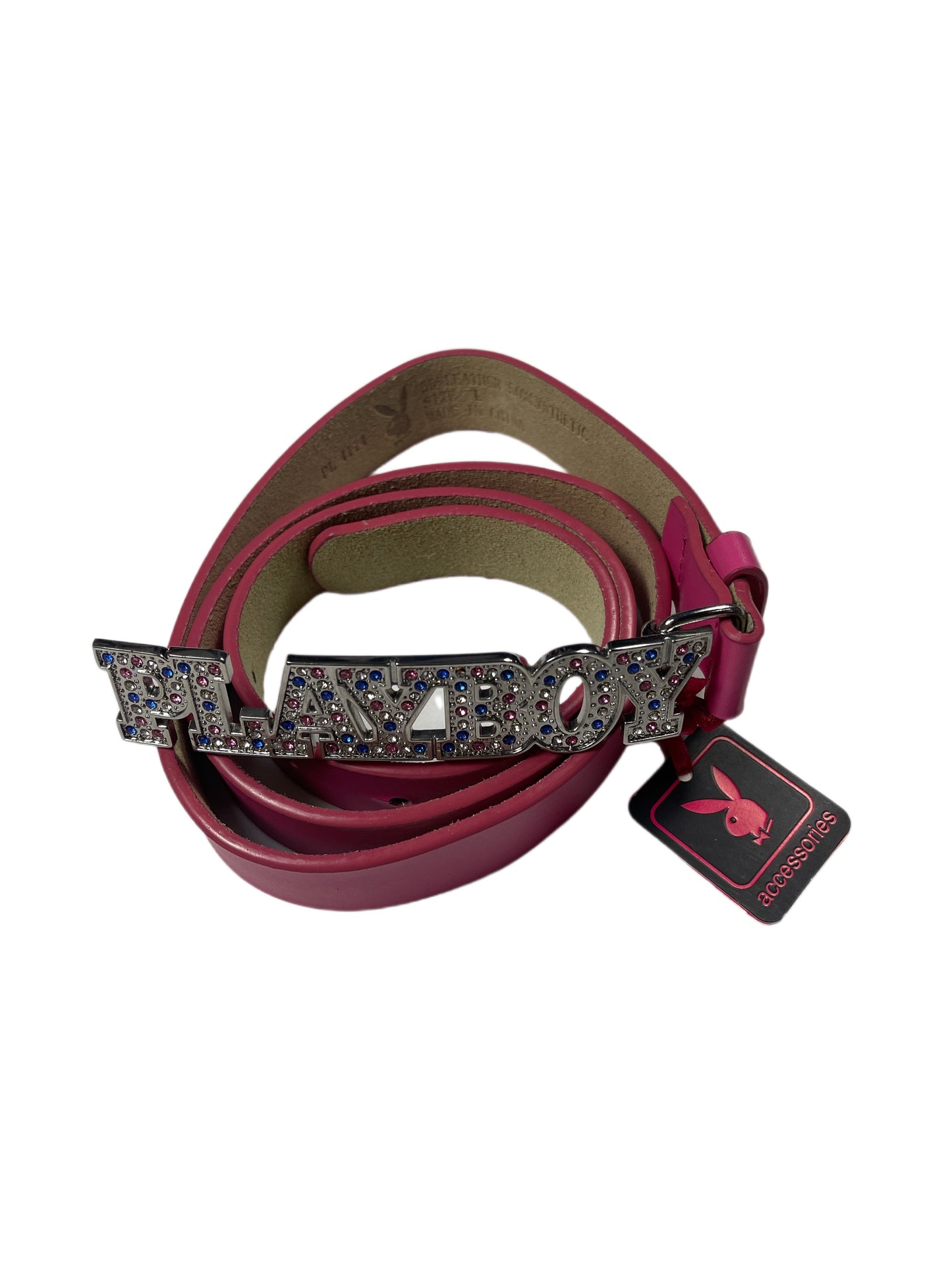 Y2k Playboy Plug Belt Pink 2004