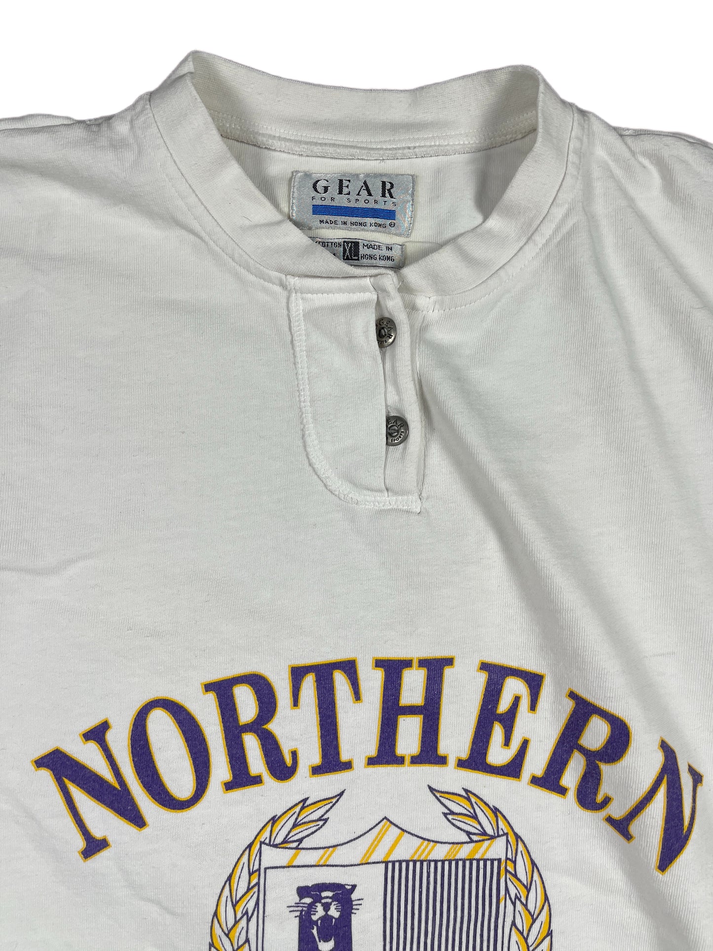 Vintage Nothern Iowa Longsleeve Dress Sweatshirt White - XL