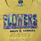 Y2k Dolce & Gabbana Short Sleeve Top Yellow - L