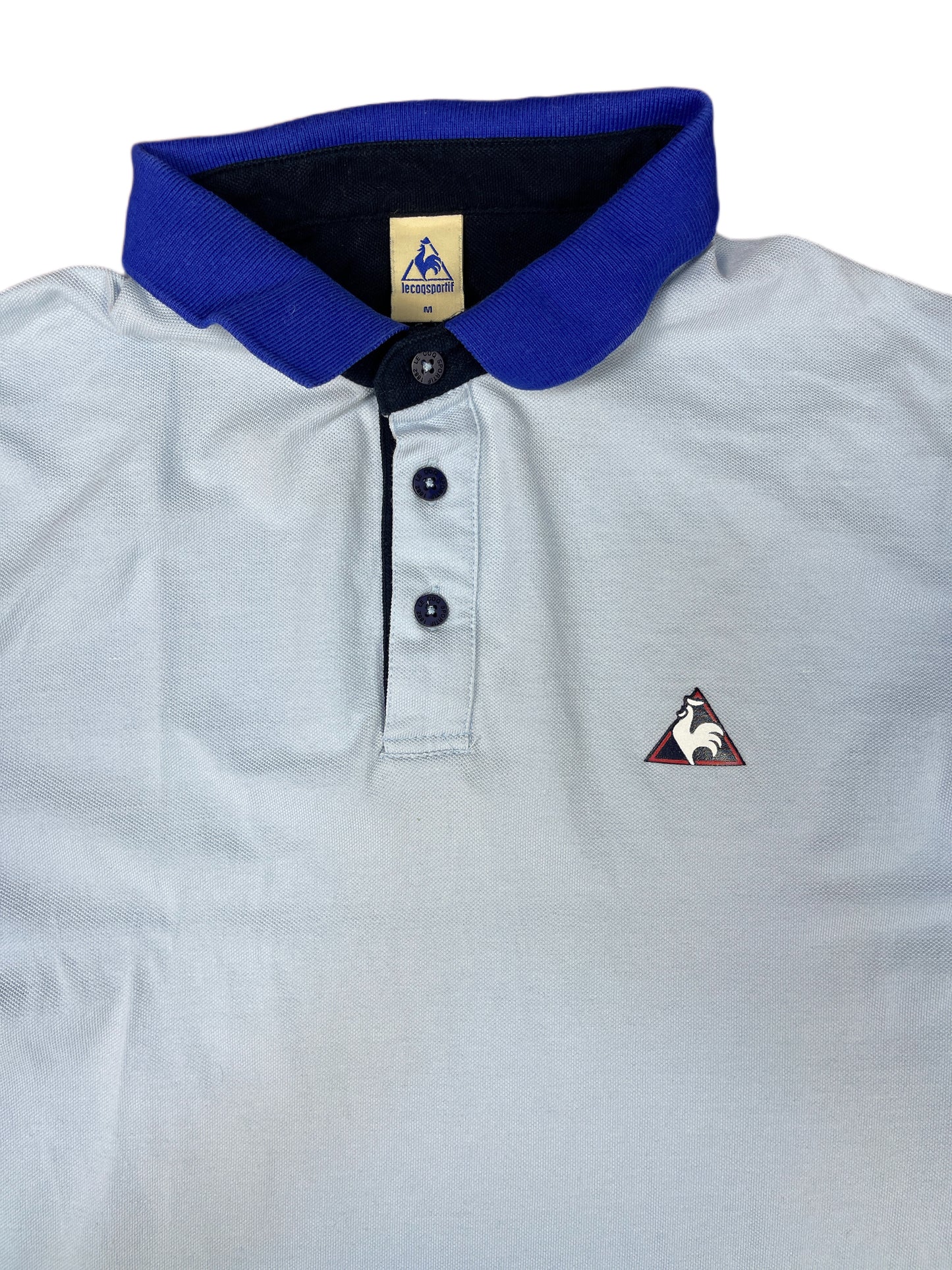 Le Coq Sportif Longsleeve Polo Shirt Blue - M