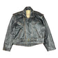Vintage US Force Bomber Leather Jacket Black L
