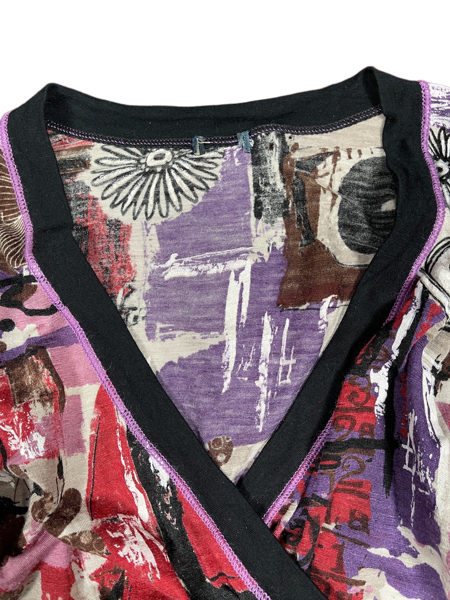 Y2k Long Sleeve Top Multicolor - L