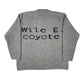 Vintage Looney Tunes 2003 Wile E. Coyote Knitted Sweatshirt Gray - L