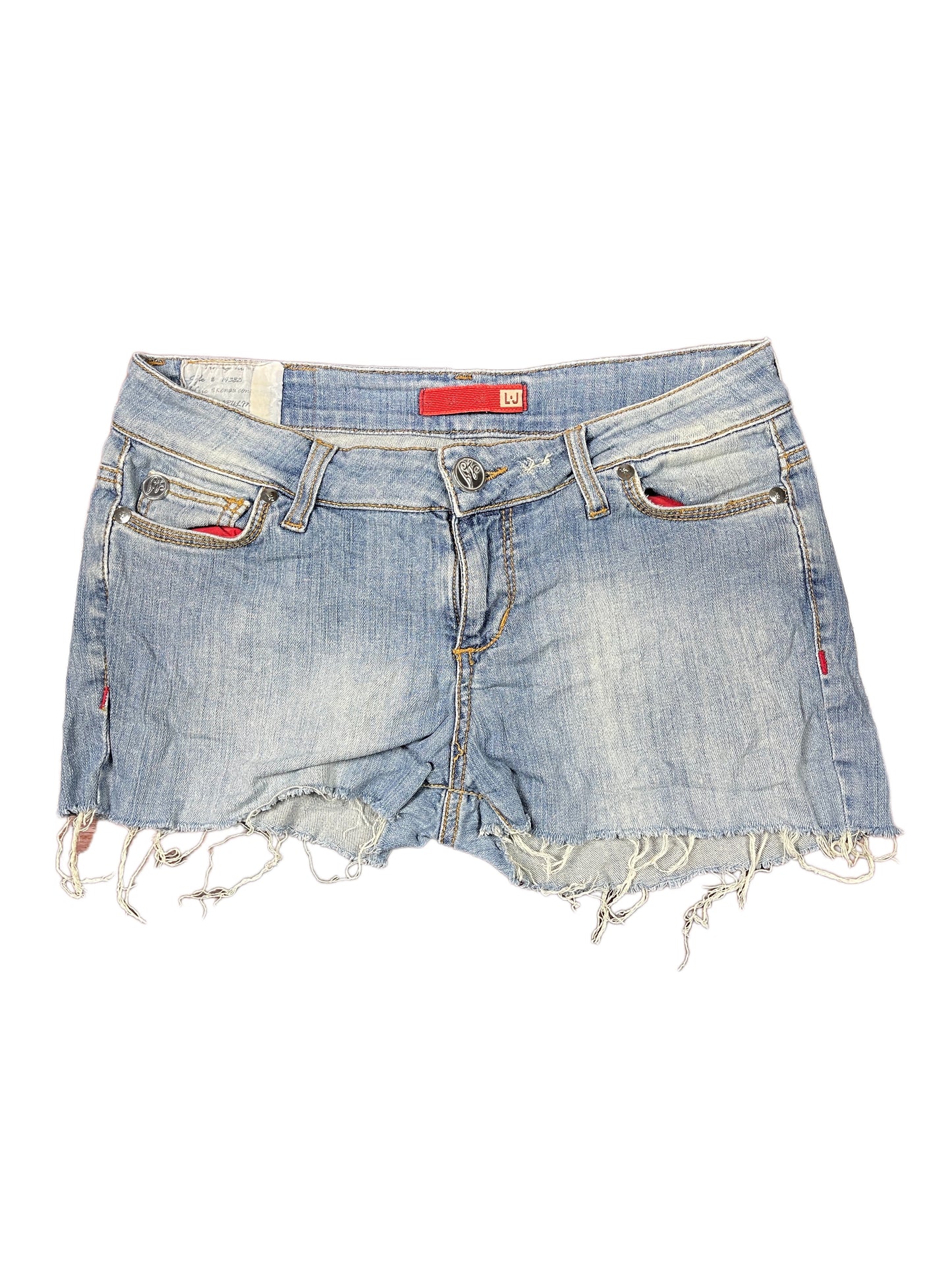 Y2k Liu Jo Denim Hot Pants Shorts Blue - L