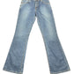 Y2k Levi's Flared Denim Pants Blue - S/M