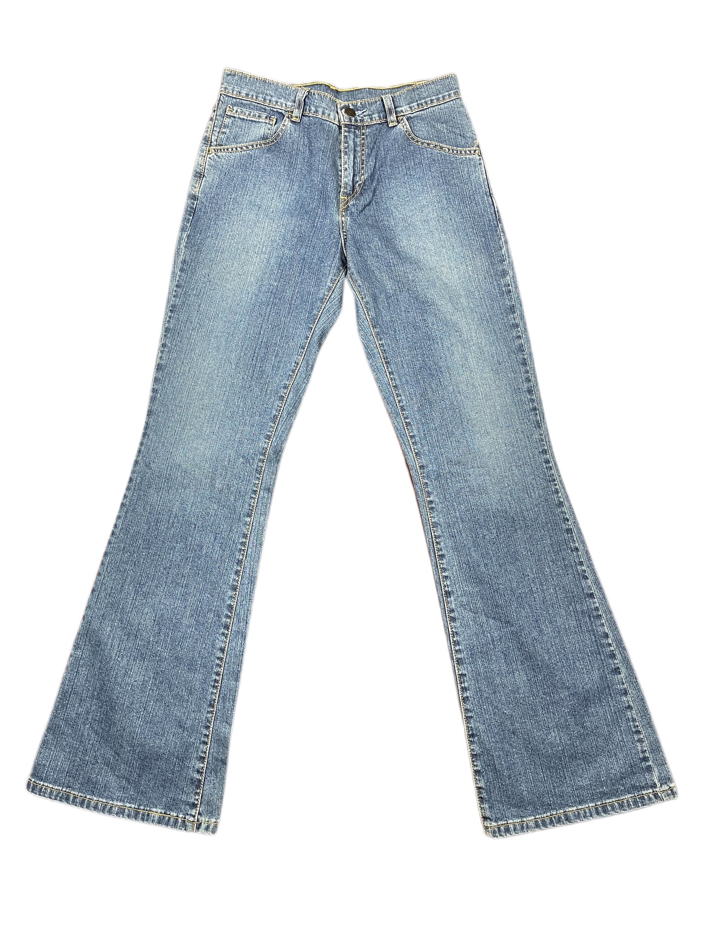 Y2k Levi's Flared Denim Pants Blue - S/M