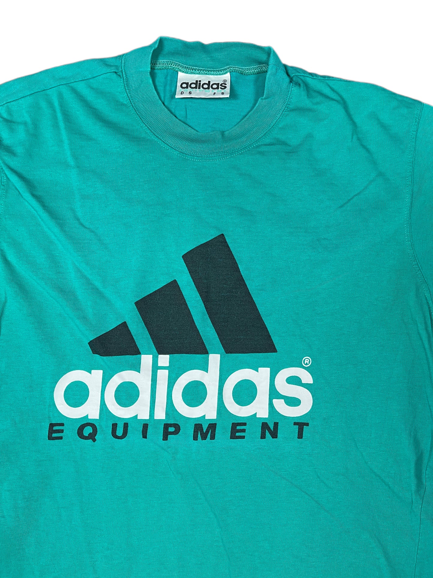Vintage 90s Adidas Equipment T-Shirt Green - S