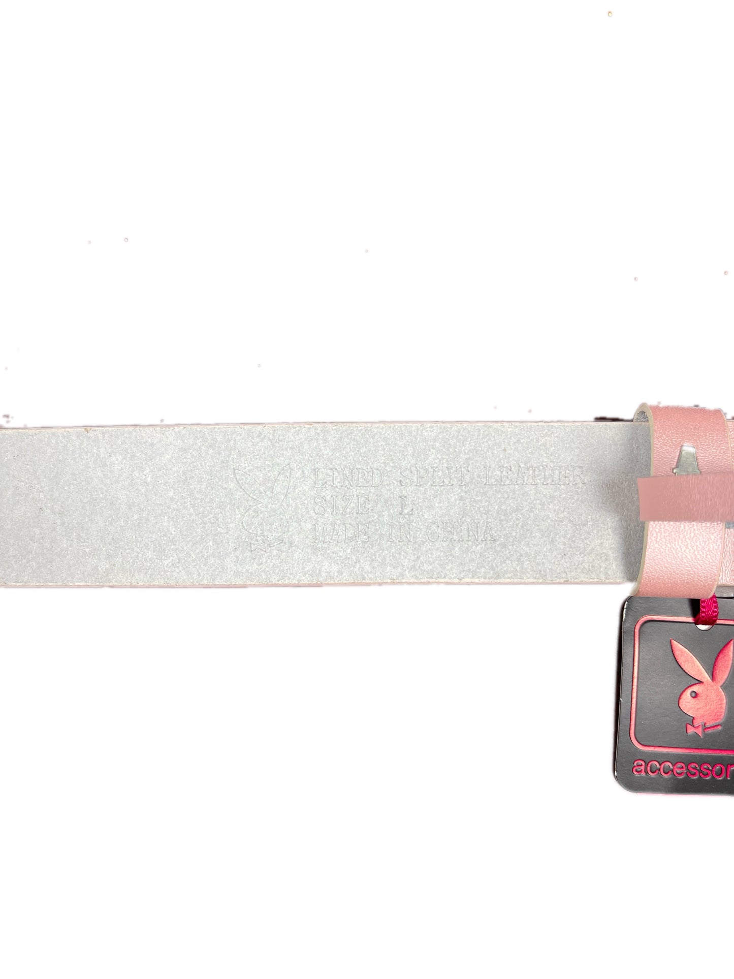 Y2k Playboy Leather Plug Belt Rose 2004