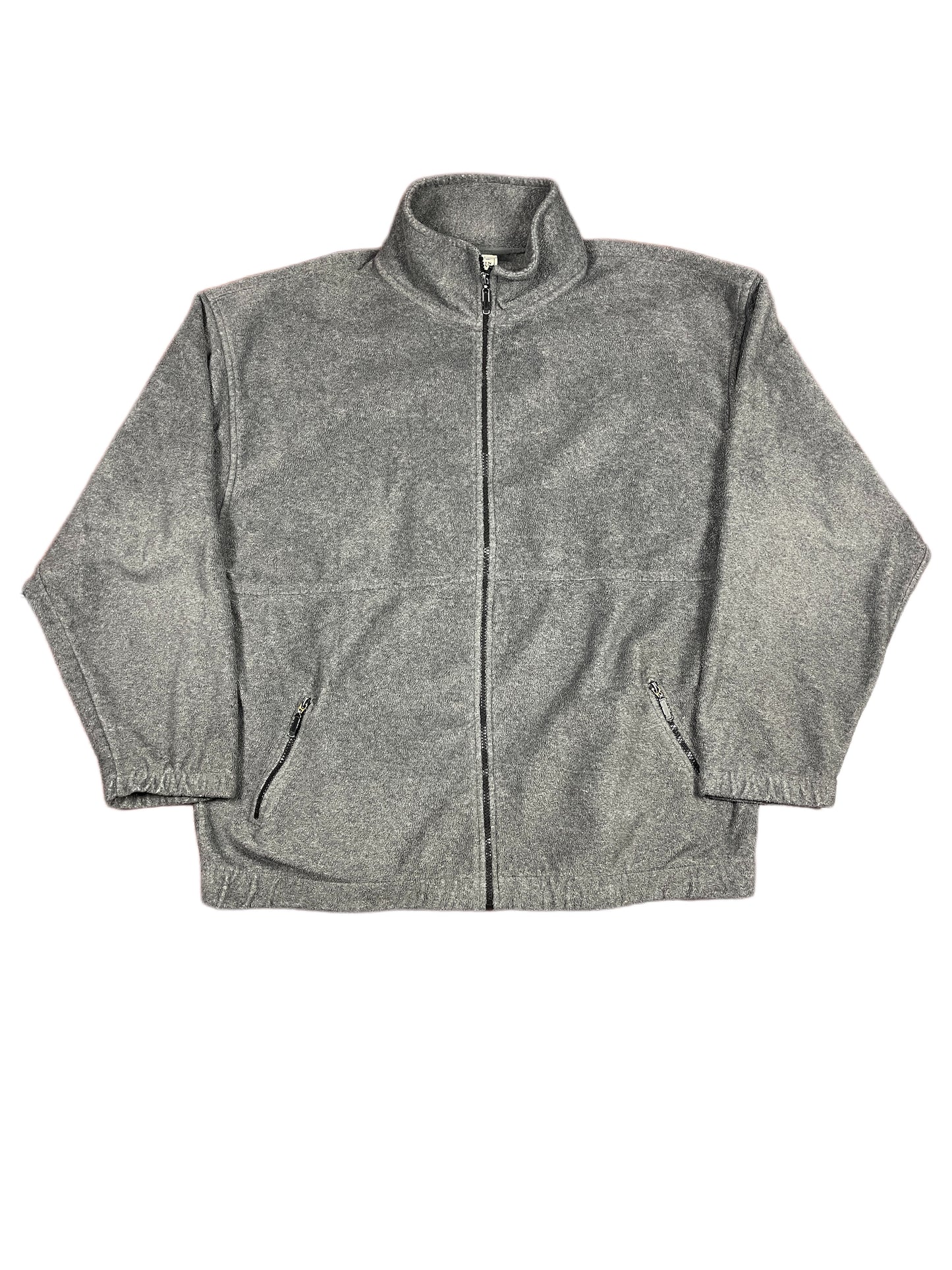 Vintage Screen Stars Fleece Zip Sweatshirt Gray - XL
