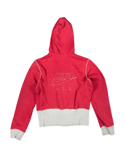 Vintage Nike Zip Hoodie Red - S