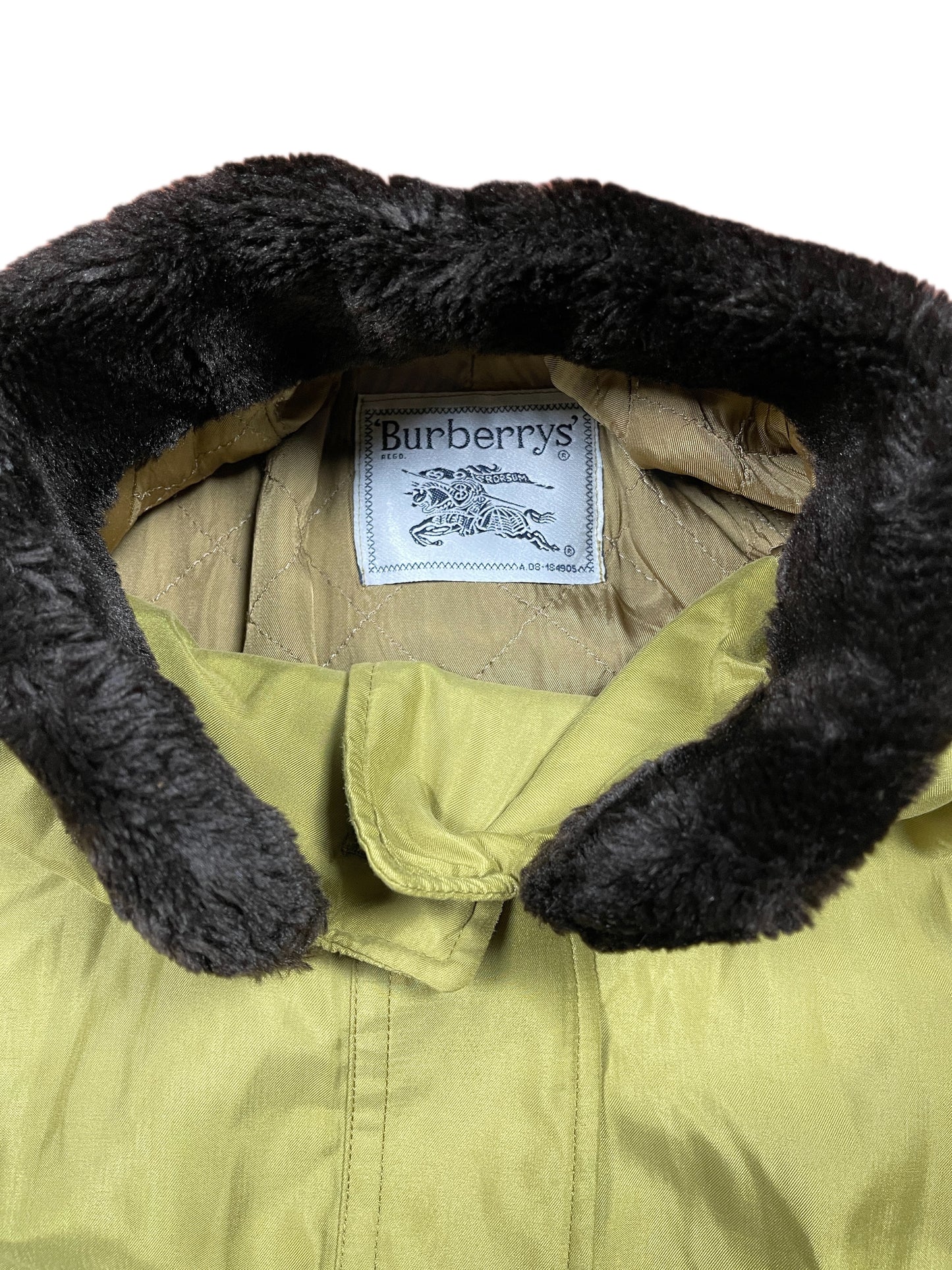 Vintage Burberry Parka Jacket Green - M