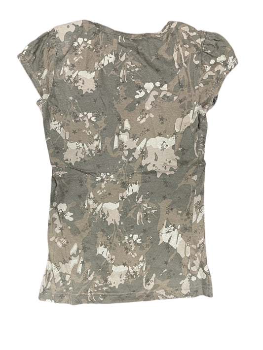 Y2k Esprit Short Sleeve Top Brown - M