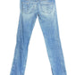 Y2k Diesel Distressed Skinny Denim Pants Blue - XS