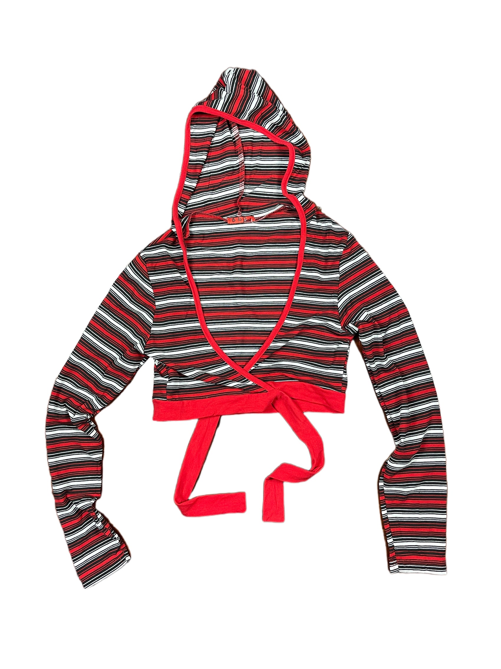 Y2k BbG Long Sleeve Top Hoodie Red Black - XL