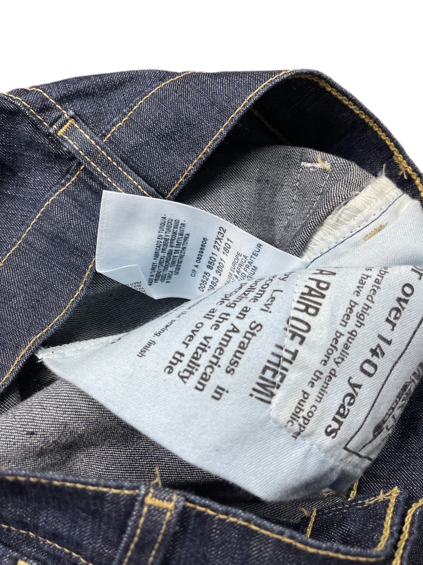 Vintage Levi's Flared Denim Pants Blue - S/M