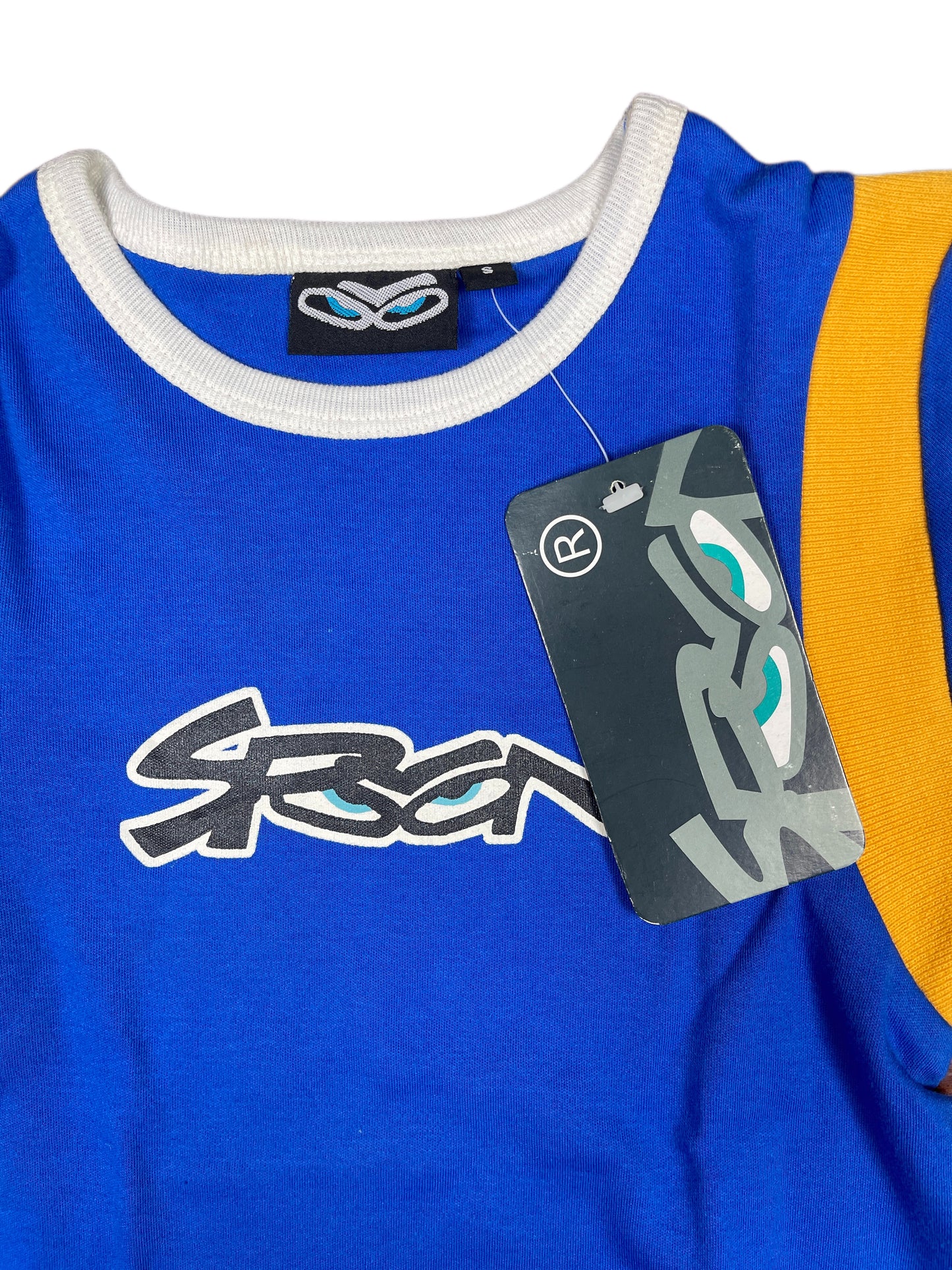 Y2k Spoon Deadstock Short Sleeve Top Blue - S